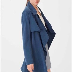 Club Monaco Gideon Trench Coat Navy Blue S